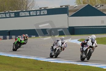 © Octane Photographic Ltd 2012. World Superbike Championship – European GP – Donington Park, Sunday 13th May 2012. Race 1. Leon Haslam, Marco Melandri and Tom Sykes. Digital Ref : 0335lw7d7068