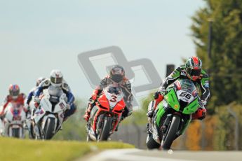 © Octane Photographic Ltd 2012. World Superbike Championship – European GP – Donington Park, Sunday 13th May 2012. Race 2. Tom Sykes and Max Biaggi. Digital Ref : 0337cb1d5543