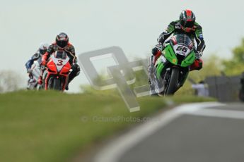 © Octane Photographic Ltd 2012. World Superbike Championship – European GP – Donington Park, Sunday 13th May 2012. Race 2. Tom Sykes and Max Biaggi. Digital Ref : 0337cb1d5563