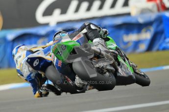 © Octane Photographic Ltd 2012. World Superbike Championship – European GP – Donington Park, Sunday 13th May 2012. Race 2. Michel Fabrizio and Mercado Leandro. Digital Ref : 0337cb1d5621