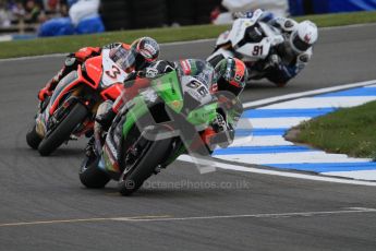 © Octane Photographic Ltd 2012. World Superbike Championship – European GP – Donington Park, Sunday 13th May 2012. Race 2. Tom Sykes, Max Biaggi and Leon Haslam. Digital Ref : 0337lw7d7898