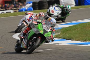 © Octane Photographic Ltd 2012. World Superbike Championship – European GP – Donington Park, Sunday 13th May 2012. Loris Baz and Hiroshi Aoyama. Race 2. Digital Ref : 0337lw7d8180