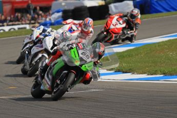 © Octane Photographic Ltd 2012. World Superbike Championship – European GP – Donington Park, Sunday 13th May 2012. Race 2. The top 5 in close formation : Tom Sykes, Marco Melandri, Leon Haslam, Jonathan Rea and Max Biaggi, . Digital Ref : 0337lw7d8217