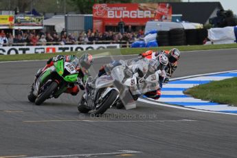 © Octane Photographic Ltd 2012. World Superbike Championship – European GP – Donington Park, Sunday 13th May 2012. Race 2. Leon Haslam, Marco Melandri, Tom Sykes and Max Biaggi. Digital Ref : 0337lw7d8269