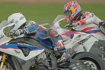 © Octane Photographic Ltd. World Superbike Championship – Silverstone, Race 2. Sunday 5th August 2012. Leon Haslam - BMW S1000RR - BMW Motorrad Motorsport and Jonathan Rea - Honda CBR1000RR - Honda World Superbike Team. Digital Ref :