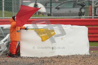 © Octane Photographic Ltd. World Superbike Championship – Silverstone, Race 2. Sunday 5th August 2012. Red flags stop the race due to standing water on track. Digital Ref :