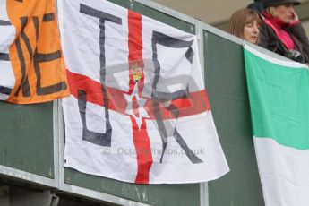 © Octane Photographic Ltd. World Superbike Championship – Silverstone, Race 2. Sunday 5th August 2012. Jonathan Rea fans in Club grandstand. Digital Ref : 0449cb7d2440