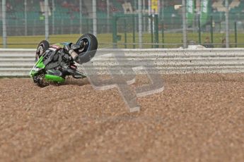 © Octane Photographic Ltd. World Superbike Championship – Silverstone, Superpole. Saturday 4th August 2012. Tom Sykes crashed out from the final superpole session relegating himself to 8th on the grid - Kawasaki ZX-10R - Kawasaki Racing Team. Digital Ref : 0447cb1d1749