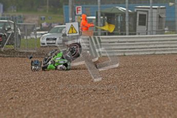 © Octane Photographic Ltd. World Superbike Championship – Silverstone, Superpole. Saturday 4th August 2012. Tom Sykes crashed out from the final superpole session relegating himself to 8th on the grid - Kawasaki ZX-10R - Kawasaki Racing Team. Digital Ref : 0447cb1d1755