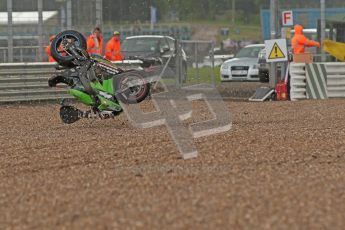 © Octane Photographic Ltd. World Superbike Championship – Silverstone, Superpole. Saturday 4th August 2012. Tom Sykes crashed out from the final superpole session relegating himself to 8th on the grid - Kawasaki ZX-10R - Kawasaki Racing Team. Digital Ref : 0447cb1d1758