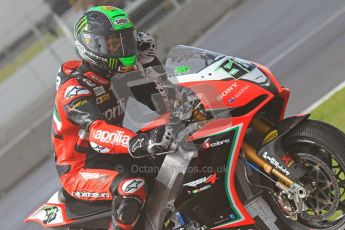 © Octane Photographic Ltd. World Superbike Championship – Silverstone, Superpole. Saturday 4th August 2012. Eugene Laverty - Aprillia RSV4 Factory - Aprillia Racing Team. Digital Ref : 0447cb7d2055