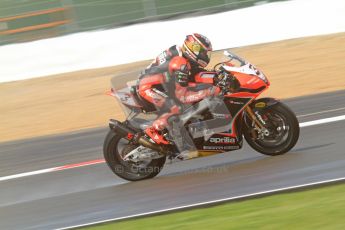 © Octane Photographic Ltd. World Superbike Championship – Silverstone, Superpole. Saturday 4th August 2012. Max Biaggi - Aprillia RSV4 Factory - Aprillia Racing Team. Digital Ref : 0447cb7d2103