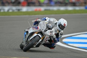 © Octane Photographic Ltd 2012. World Superbike Championship – European GP – Donington Park. Superpole session 1. 2nd Place - Leon Haslam - BMW S1000RR. Digital Ref :  0334cb1d4289