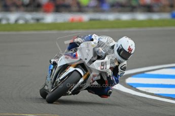 © Octane Photographic Ltd 2012. World Superbike Championship – European GP – Donington Park. Superpole session 1. 2nd Place - Leon Haslam - BMW S1000RR. Digital Ref : 0334cb1d4289