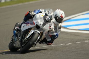 © Octane Photographic Ltd 2012. World Superbike Championship – European GP – Donington Park. Superpole session 1. 2nd Place - Leon Haslam - BMW S1000RR. Digital Ref : 0334cb1d4333