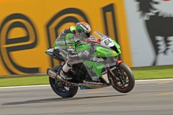 © Octane Photographic Ltd 2012. World Superbike Championship – European GP – Donington Park. Superpole session 3. Pole position - Tom Sykes - Kawasaki ZX-10R. Digital Ref :  0334cb7d2265