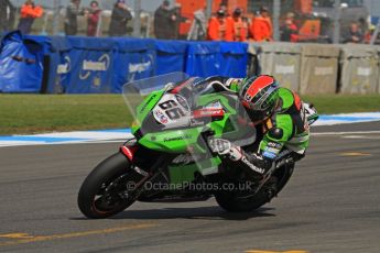 © Octane Photographic Ltd 2012. World Superbike Championship – European GP – Donington Park. Superpole session 2. Pole position - Tom Sykes - Kawasaki ZX-10R. Digital Ref : 0334lw7d6215