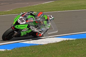 © Octane Photographic Ltd 2012. World Superbike Championship – European GP – Donington Park. Superpole session 3. Pole position - Tom Sykes - Kawasaki ZX-10R. Digital Ref : 0334lw7d6334