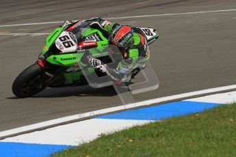 © Octane Photographic Ltd 2012. World Superbike Championship – European GP – Donington Park. Superpole session 3. Pole position - Tom Sykes - Kawasaki ZX-10R. Digital Ref : 0334lw7d6360