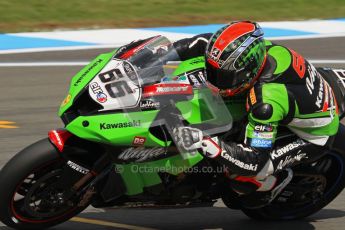 © Octane Photographic Ltd 2012. World Superbike Championship – European GP – Donington Park. Superpole session 3. Pole position - Tom Sykes - Kawasaki ZX-10R. Digital Ref : 0334lw7d6371