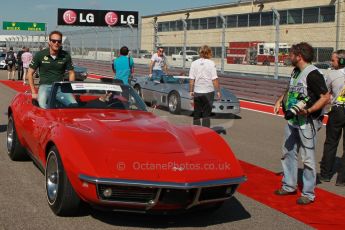 World © Octane Photographic Ltd. F1 USA GP, Austin, Texas, Circuit of the Americas (COTA), Sunday 17th November 2013 - Grid. Caterham F1 Team CT03 - Giedo van der Garde. Digital Ref : 0860lw1d2442
