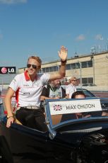 World © Octane Photographic Ltd. F1 USA GP, Austin, Texas, Circuit of the Americas (COTA), Sunday 17th November 2013 - Drivers' parade. Marussia F1 Team MR02 - Max Chilton. Digital Ref : 0860lw1d2455