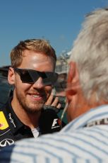 World © Octane Photographic Ltd. F1 USA GP, Austin, Texas, Circuit of the Americas (COTA), Sunday 17th November 2013 - Drivers' parade. Infiniti Red Bull Racing RB9 - Sebastian Vettel. Digital Ref : 0860lw1d2478