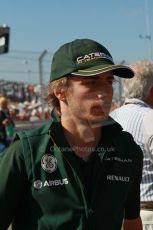 World © Octane Photographic Ltd. F1 USA GP, Austin, Texas, Circuit of the Americas (COTA), Sunday 17th November 2013 - Drivers' parade. Caterham F1 Team CT03 - Charles Pic. Digital Ref : 0860lw1d2526