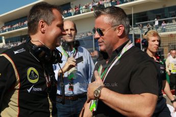 World © Octane Photographic Ltd. F1 USA GP, Austin, Texas, Circuit of the Americas (COTA), Sunday 17th November 2013 - Grid. Actor (Friends) Matt LeBlanc. Digital Ref : 0860lw1d2610