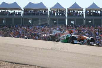 World © Octane Photographic Ltd. F1 USA GP, Austin, Texas, Circuit of the Americas (COTA), Sunday 17th November 2013 - Race. Sahara Force India VJM06 - Paul di Resta. Digital Ref : 0861lw1d6004