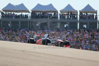 World © Octane Photographic Ltd. F1 USA GP, Austin, Texas, Circuit of the Americas (COTA), Sunday 17th November 2013 - Race. Vodafone McLaren Mercedes MP4/28 - Jenson Button. Digital Ref : 0861lw1d6015