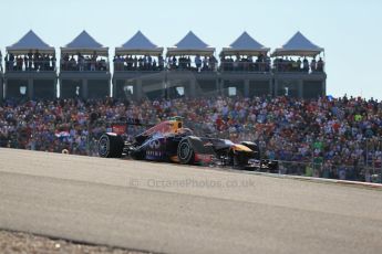 World © Octane Photographic Ltd. F1 USA GP, Austin, Texas, Circuit of the Americas (COTA), Sunday 17th November 2013 - Race. Infiniti Red Bull Racing RB9 - Mark Webber. Digital Ref : 0861lw1d6041