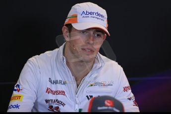 World © Octane Photographic Ltd. USA F1 Grand Prix, Austin, Texas, Circuit of the Americas (COTA). FIA Press Conference, Thursday 14th November 2013. Paul di Resta - Sahara Force India. Digital Ref : 0851lw1d2426