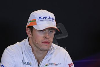 World © Octane Photographic Ltd. USA F1 Grand Prix, Austin, Texas, Circuit of the Americas (COTA). FIA Press Conference, Thursday 14th November 2013. Paul di Resta - Sahara Force India. Digital Ref : 0851lw1d2538