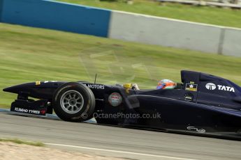 World © Octane Photographic Ltd./Carl Jones. Saturday August 31st 2013, AutoGP free practice, Donington Park, Narain Karthikeyan, Super Nova. Digital Ref : 0802cj1d1015