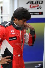 World © Octane Photographic Ltd./Carl Jones. Saturday August 31st 2013, AutoGP free practice, Donington Park, Narain Karthikeyan, Super Nova. Digital Ref : 0802cj7d3602