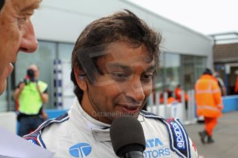 World © Octane Photographic Ltd./Carl Jones. Sunday September 1st 2013, AutoGP Race 2, Donington Park - Narain Karthikeyan, Super Nova. Digital Ref : 0807cj7d4594