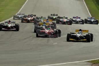 World © Octane Photographic Ltd./Carl Jones. Sunday September 1st 2013, AutoGP Race 1, Donington Park. Digital Ref : 0804cj1d1312