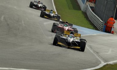 World © Octane Photographic Ltd./Carl Jones. Sunday September 1st 2013, AutoGP Race 1, Donington Park - Narain Karthikeyan, Super Nova. Digital Ref : 0804cj1d1339