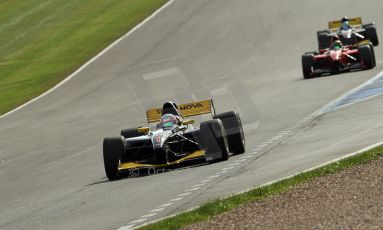 World © Octane Photographic Ltd./Carl Jones. Sunday September 1st 2013, AutoGP Race 1, Donington Park - Narain Karthikeyan, Super Nova. Digital Ref : 0804cj1d1390