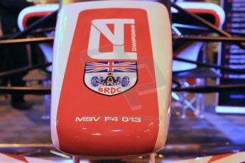 World © Octane Photographic Ltd. January 11th 2013. Autosport International. BRDC Formula 4 (F4). The new F4 car, the MSV F4-013. Digital Ref : 0566lw1d5835