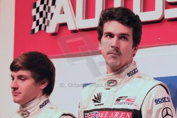 World © Octane Photographic Ltd./Carl Jones. January 10th 2013. Autosport International. 2012 Autosport McLaren BRDC Young Driver finalists, Jordan King and Josh Hill. Digital ref :