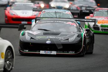 World © Octane Photographic Ltd. Avon Tyres British GT Championship. Monday 1st April 2013 Oulton Park – Race 1. Ferrari 458 Italia – Vita4One Team Italy – Matteo Bobbi, Jay Palmer. Digital Ref : 0623ce1d8611
