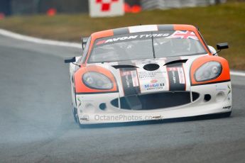 World © Octane Photographic Ltd. Avon Tyres British GT Championship. Monday 1st April 2013 Oulton Park – Race 1. Ginetta G50 – Optimum Motorsport - Ryan Ratcliffe, Rick Parfitt Jr. Digital Ref : 0623ce1d8655