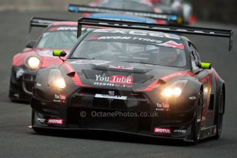World © Octane Photographic Ltd. Avon Tyres British GT Championship. Monday 1st April 2013 Oulton Park – Race 1. Nissan GTR – JRM Racing – Steve Tandy, Dan Brown and Porsche 997 GT3-R – Trackspeed – Richard Westbrook, Gregor Fiskin. Digital Ref :