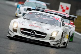 World © Octane Photographic Ltd. Avon Tyres British GT Championship. Monday 1st April 2013 Oulton Park – Race 1. Mercedes-Benz SLS AMG GT3 – Fortec Motorsports – Benjo Hetherington, Ollie Hancock. Digtal Ref : 0623ce1d8762