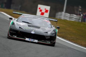 World © Octane Photographic Ltd. Avon Tyres British GT Championship. Monday 1st April 2013 Oulton Park – Race 1. Ferrari 458 Italia – Vita4One Team Italy – Matteo Bobbi, Jay Palmer. Digital Ref :
