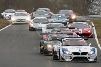 World © Octane Photographic Ltd. Avon Tyres British GT Championship. Monday 1st April 2013 Oulton Park – Race 2. BMW Z4 GT3 – Ecurie Ecosse with Barwell Motorsport – Oliver Bryant, Marco Attard. Digital Ref : 0625ce1d9506