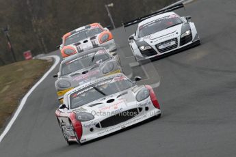 World © Octane Photographic Ltd. Avon Tyres British GT Championship. Monday 1st April 2013 Oulton Park – Race 2. Ginetta G50 – Century Motorsport – Declan Jones, Zoe Wenham. Digital Ref : 0625ce1d9523