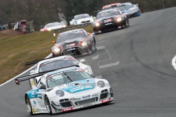 World © Octane Photographic Ltd. Avon Tyres British GT Championship. Monday 1st April 2013 Oulton Park – Race 2. Porsche 997 GT3-R – Oman Air Motorbase – Michael Caine, Ahmad Al Harthy. Digital Ref : 0625ce1d9575